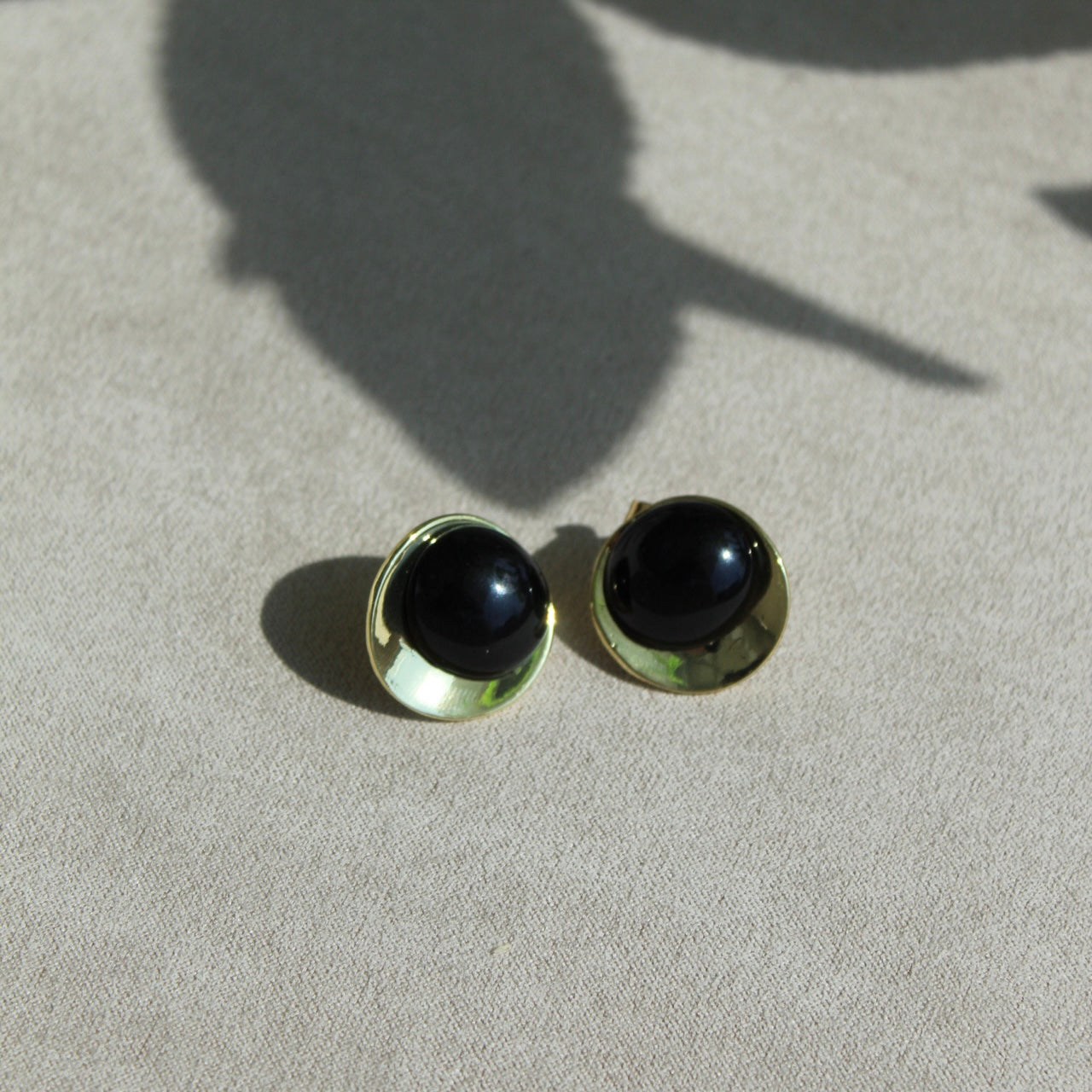 Aretes oro laminado