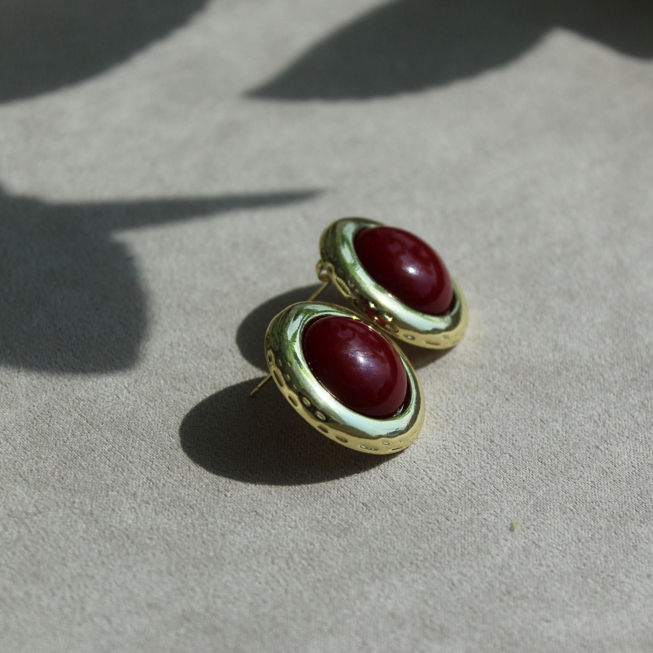Aretes oro laminado