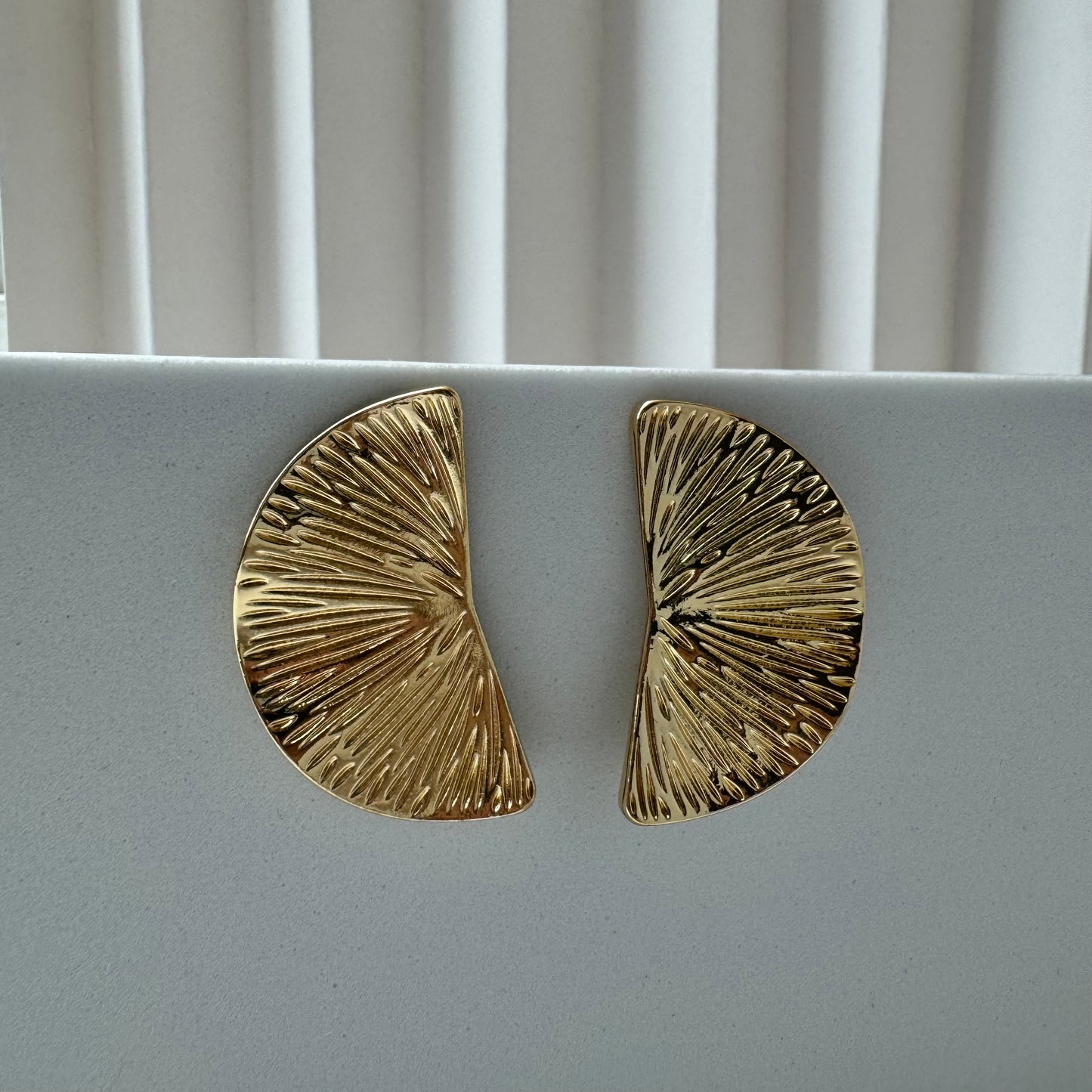 Aretes oro laminado