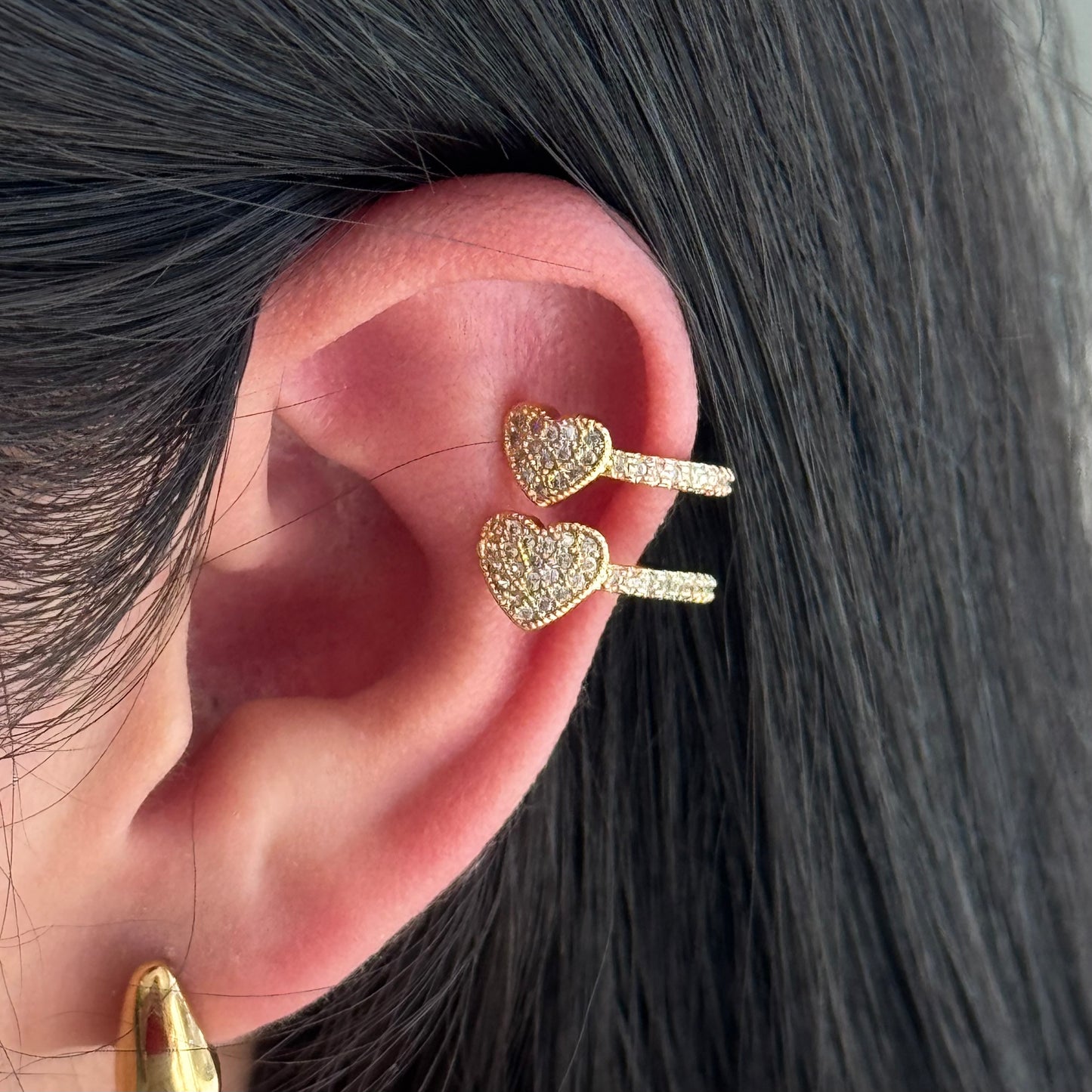 Ear Cuff Heartbeat Shine