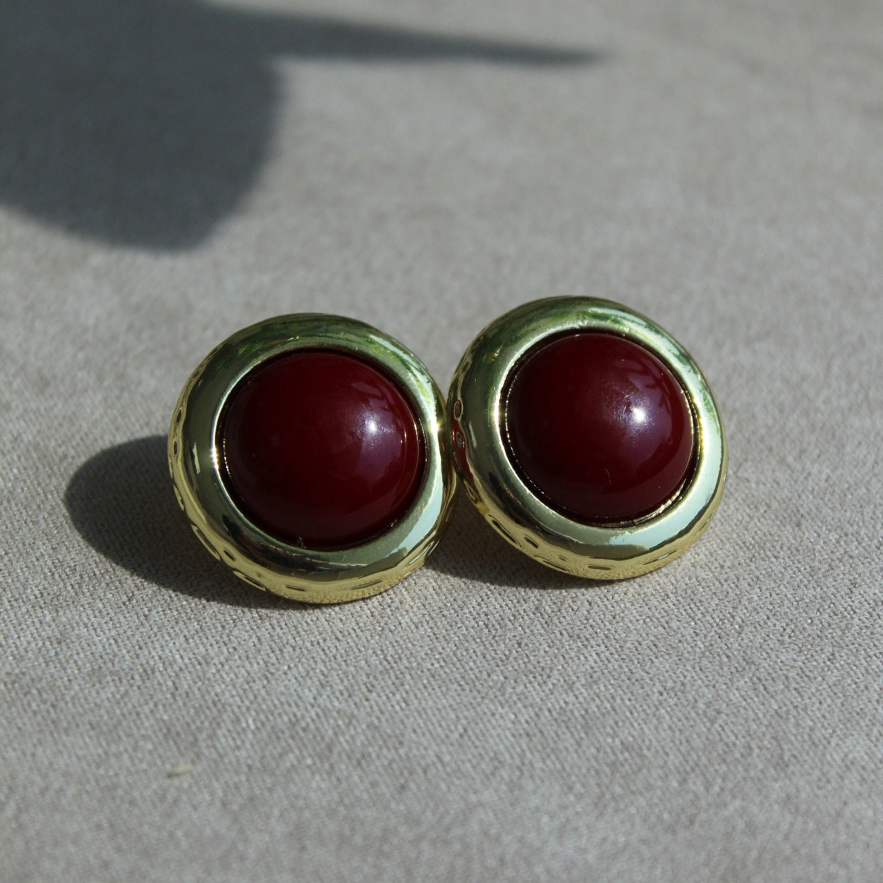 Aretes oro laminado