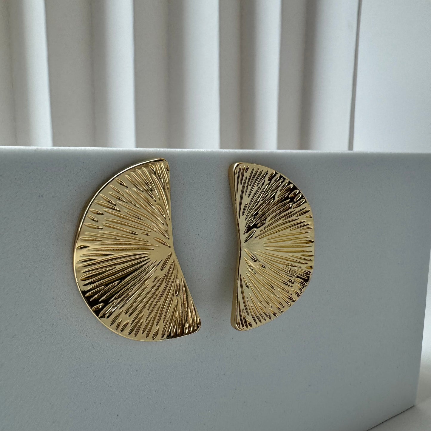 Aretes oro laminado