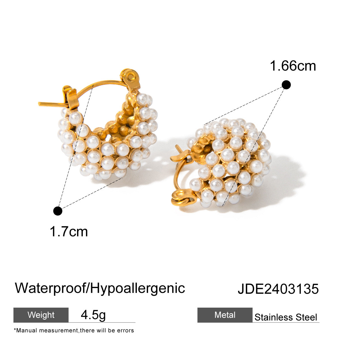 PEARL BASKETS EARRINGS