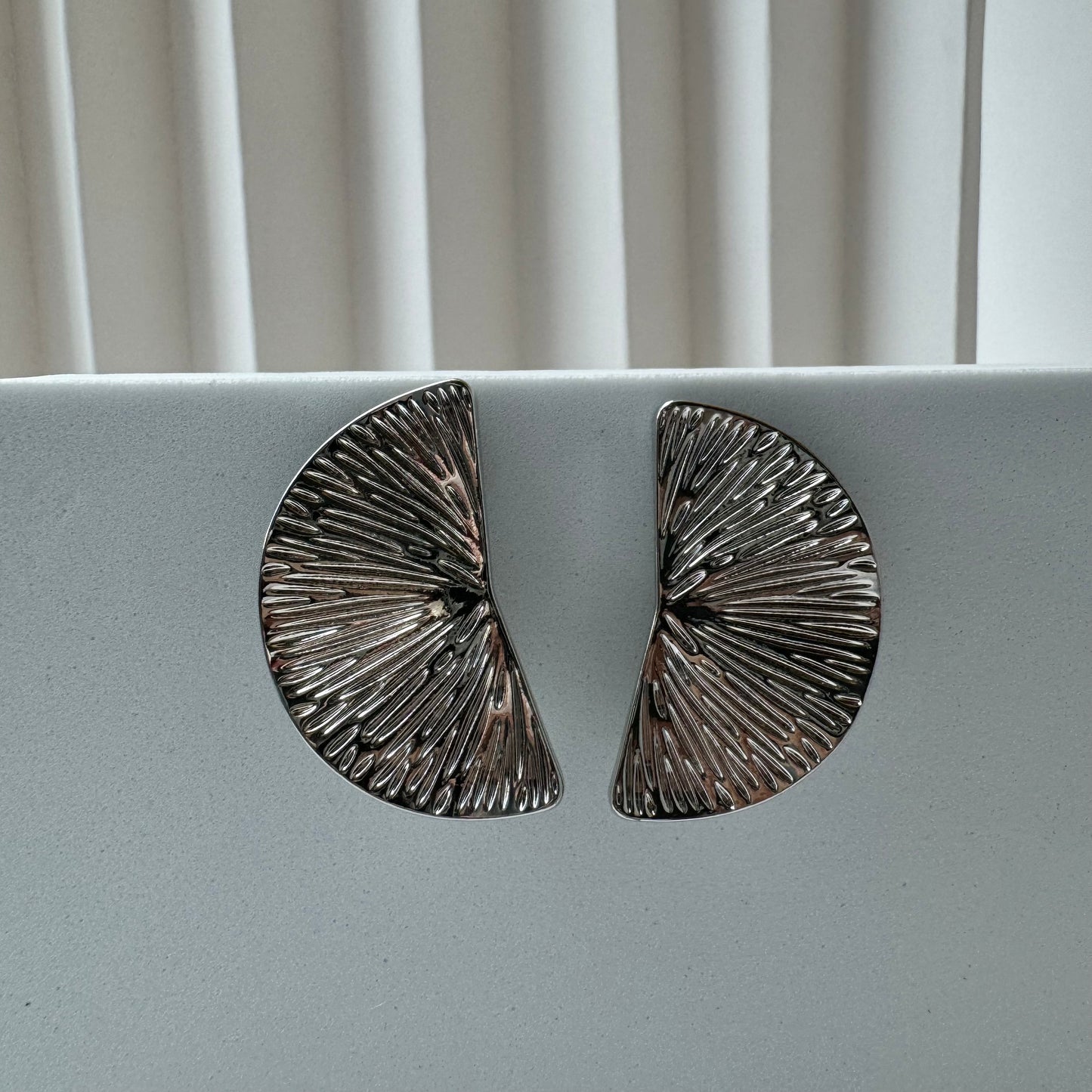 Aretes oro laminado