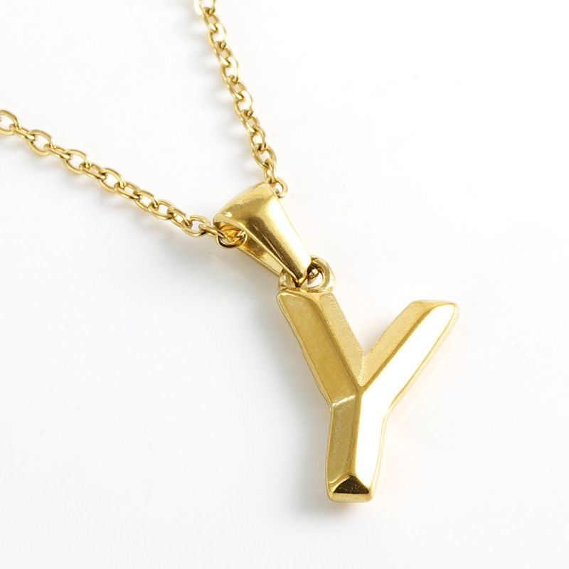 Cadena con dije de Letra