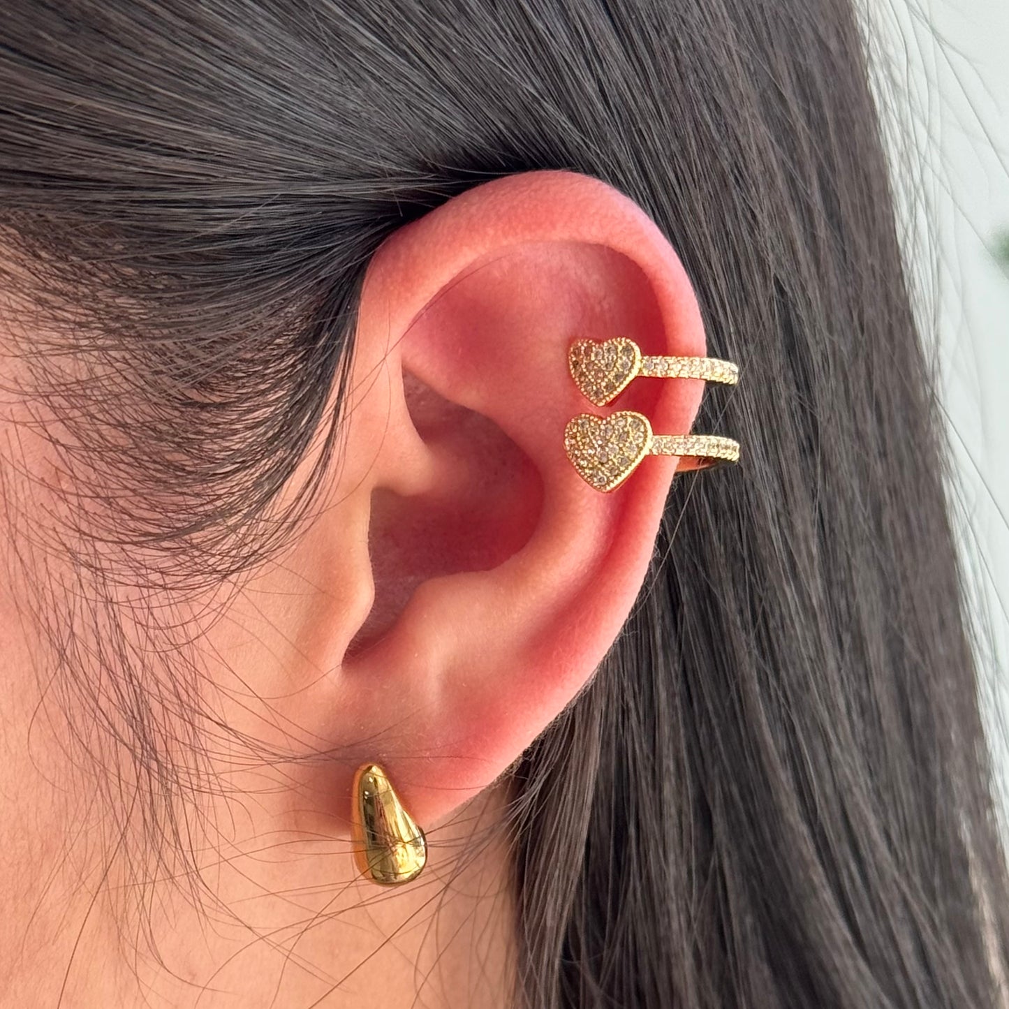 Ear Cuff Heartbeat Shine