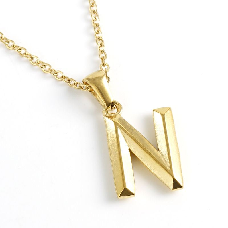 Cadena con dije de Letra