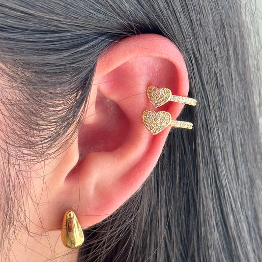 Ear Cuff Heartbeat Shine