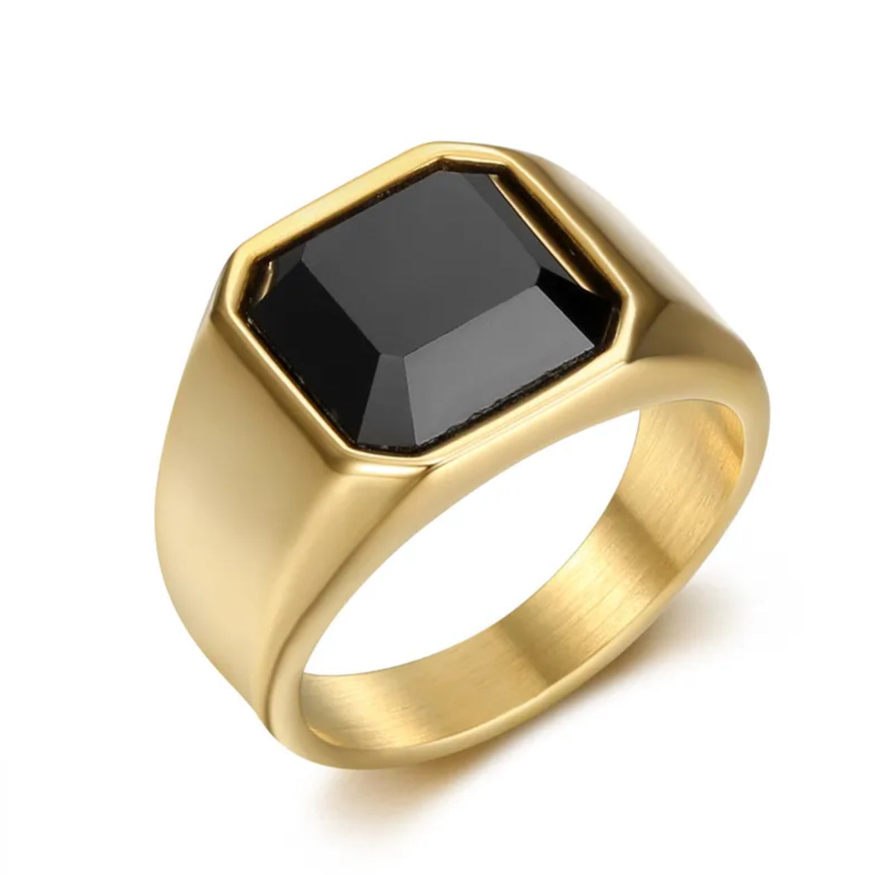 Black Stone Ring