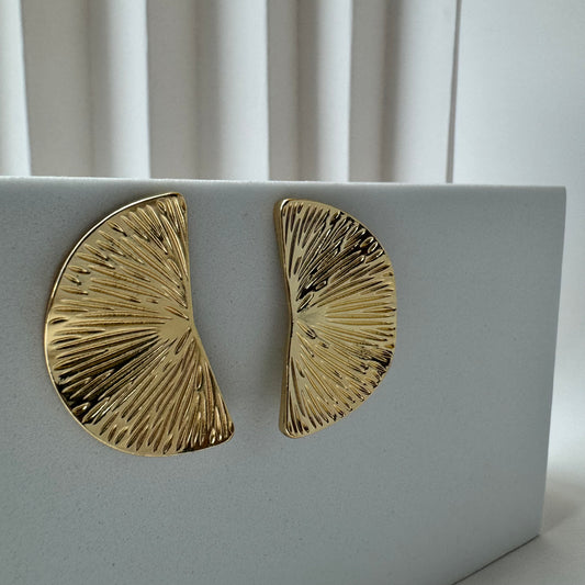 Aretes oro laminado