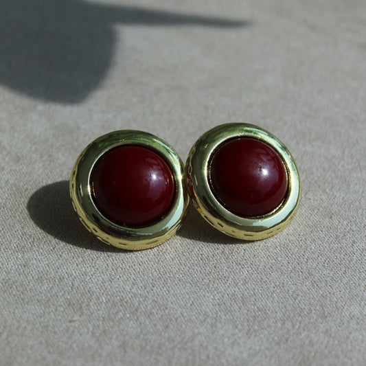 Aretes oro laminado