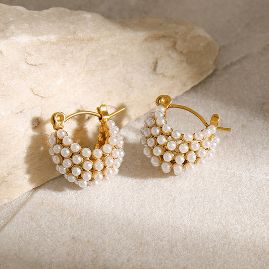 PEARL BASKETS EARRINGS